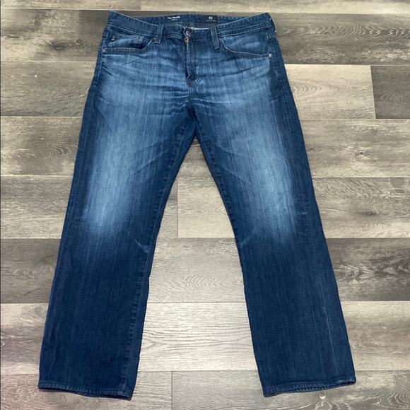 ADRIANO GOLDSCHMIED AG Straight Leg Jean Mens Sz 34 x 30 Classic Blue - Picture 1 of 6